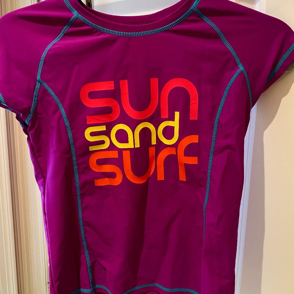 Purple swim shirt